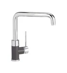 Blanco Purus Single Lever Cast Spout Kitchen Faucet 10"REACH Chrome-cafe Brown. Fixed Price $525.00.