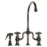 Whitehaus Twisthaus Swivel Spout Sprayer Kitchen Bridge Faucet Polished Chrome. Fixed Price $499.99.