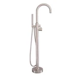 Barclay Burney Freestanding Thermostatic Clawfoot Tub Filler Faucet 7913-BN. Fixed Price $589.00.
