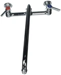 Krowne 12-814 Wall Mount Faucet W/ 8" Centers & 14" Spout. Fixed Price $104.90.
