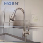 Moen Doherty Single Handle Kitchen Faucet Spot Resist Stainless - 87260SRS. Fixed Price $88.00.