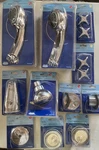 Lot Of 11 Plumb Pak Bathroom Shower Spray, Tub Spout, Plugs Faucet Handle. Fixed Price $12.97.