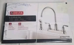 Delta Lorain Stainless Steel Handle Deck Mount High Arc 21716LF Kitchen Faucet. Fixed Price $72.21.