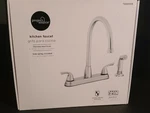 New Box Project Source Kitchen Faucet ( Stainless Steel Finish ) 0865918. Fixed Price $55.99.