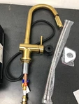 Vigo VG02008MG Gramercy 17" Pull-down Kitchen Faucet, Matte Gold, 1.8 Gpm. Fixed Price $88.99.