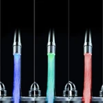 Temperature Sensor Led Light Water Faucet Tap 3 Color Rgb Glow Shower Kitchen. Fixed Price $6.49.