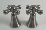 Delta H295SS Brilliance Stainless Cross Bath Faucet/bidet Handles New Old Stock. Fixed Price $64.99.