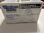 Western Pride Single Handle Bathroom Faucet 4" On Center-new. Fixed Price $26.45.