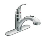 New-moen Renzo CA87316C Single-handle Low Arc Pull-out Kitchen Faucet Chrome. Fixed Price $74.34.