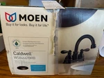 Moen Caldwell WS84440BRB Mediteranean Bronze Widespread Sink Faucet W/ Drain. Fixed Price $109.99.