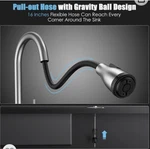 Watersong Touchless Kitchen Faucet Sink W/ Smart Sensor WS062200 Brushed Nickel. Fixed Price $97.67.