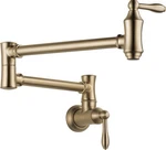 Delta 1177LF-CZ Traditional Wall Mount Pot Filler Champagne Bronze. Fixed Price $695.99.