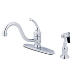 Kingston Brass KB3571GLBS Georgian 8" Deck Kitchen Faucet With Sprayer. Fixed Price $190.38.