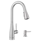 Moen 87205SRS Birchfield Pull-down Sprayer Kitchen Faucet Spot Resist Stainless. Fixed Price $109.99.