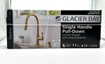 Glacier Bay Paulina Brushed Gold 16.53 In. Kitchen Faucet W/ 360 Swivel Spout. Fixed Price $99.99.
