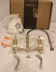 Chicago Faucets 786-GN8FCABCP Deck-mounted W/ 8" Centers Chrome. Fixed Price $129.49.