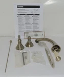 Moen T6125BN Kingsley Handle Widespread Lavatory Faucet Waste Brushed Nickel. Fixed Price $299.99.