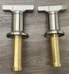 Delta H592CZ-PR Tetra Wall Mount Handle Lumicoat Champagne Bronze. Fixed Price $77.59.