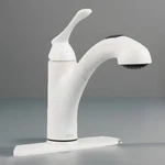 Moen Banbury 87017W Single Handle Deck Mount Pullout Kitchen Faucet White Ob Exc. Fixed Price $74.99.