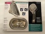 Delta 5-SPRAY Combo Pack 7 Shower Head W/ Handheld Kit Chrome. Fixed Price $59.95.