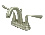 Kingston Brass KS7618ZL+ Silver Sage 4IN Centerset Lavatory Faucet Satin Nickel. Fixed Price $40.00.
