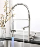 Fapully Single Handle Pulldown Kitchen Faucet W/ Led Light New! Free Shipping!. Fixed Price $149.95.