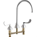 Chicago Faucets 786-GN8FCXKABCP Concealed Hot & Cold Water Sink. Fixed Price $614.10.