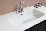 Glacier Bay 4 In Centerset Bathroom Faucet High Arc 2 Handle Chrome GARRICK-7630. Fixed Price $34.00.