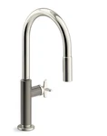 Kohler Billet K-28669-3-SN Pull Out Spray Kitchen Faucet Polished Nickel New Box. Fixed Price $729.60.