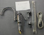 Signature Hardware Polished Chrome Arlin Kitchen Faucets With Sidespray Nwt. Fixed Price $293.93.