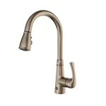 Lulani Moorea Single-handle Pull-down Sprayer Kitchen Faucet Brushed Nickel. Fixed Price $299.90.