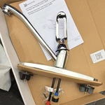 Seasons Anchor Point Lever High Arc Kitchen Faucet W/ Deckplate, Chrome. Fixed Price $21.00.