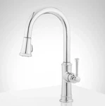 Signature Hardware 949052 Beasley Pull-down Kitchen Faucet Stainless Steel. Fixed Price $259.99.