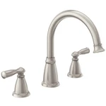 Moen 86924SRN Banbury 2-HANDLE Roman Tub Faucet Spot Resist Brushed Nickel. Fixed Price $82.99.