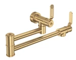 Perrin & Rowe Armstrong U.4599HT-SEG-2 Wall Mounted Pot Filler Faucet Satin Gold. Fixed Price $1398.00.