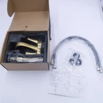 Parlos 2 Handle Waterfall Bathroom Faucet W/pop Up Drain Brushed Gold 1.5GPM. Fixed Price $54.99.
