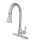 Flow Classic Series Single-handle Standard Kitchen Faucet Brushed Nickel. Fixed Price $55.99.