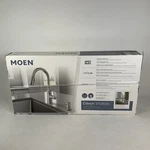 New Moen Edwyn Pulldown Kitchen Faucet Spot Resist Stainless Finish 87028SRS. Fixed Price $129.99.