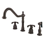 Kingston Brass KB179.TXBS French Country 1.8 Gpm Widespread - Bronze. Fixed Price $289.22.
