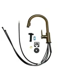 Delta, 9159-CZ-DST, Gold Trinsic Pull Down Kitchen Faucet. Fixed Price $428.99.