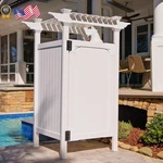 Outdoor Shower Kit Zippity Hampton Vinyl Enclosure For Pool. Fixed Price $1084.89.