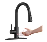 Forious Pro Touchless Single Handle Pull-down Sprayer Kitchen Faucet Black. Fixed Price $89.00.