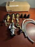 Kingston Brass KB6320NDL Nuvofusion 3-HANDLE Bidet Faucet, Pop-up Matte *read. Fixed Price $64.99.