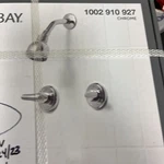 Glacier Bay Aragon 2-HANDLE 1-SPRAY Tub Shower Faucet Chrome (HD833X-0001). Fixed Price $45.00.