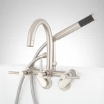 Signature Hardware SH441134BN Sebastian Wall-mount Tub Faucet With Lever Handles. Fixed Price $115.00.