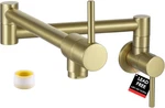 Kitchen Gold Pot Filler Folding Faucet Brass Double Joint Swing Arm Sink. Fixed Price $108.72.
