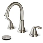Cinwiny Widespread Bathroom Sink Faucet Deck Mounted 3 Hole 8 Inch V.... Fixed Price $69.61.