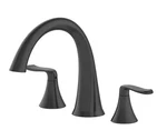 Jacuzzi Fx-rtfvaz-mb 2-HANDLE Deck Mount Roman Tub Faucet Matte Black New. Fixed Price $324.99.