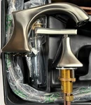 Rohl ML2002LMSTN-2 Matheson Widespread Bathroom Faucet Satin Nickel. Fixed Price $175.00.