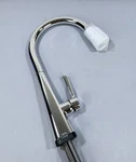 Delta 19802TZ-DST Lenta Pull-down Kitchen Faucet With TOUCH2O In Chrome. Fixed Price $205.11.